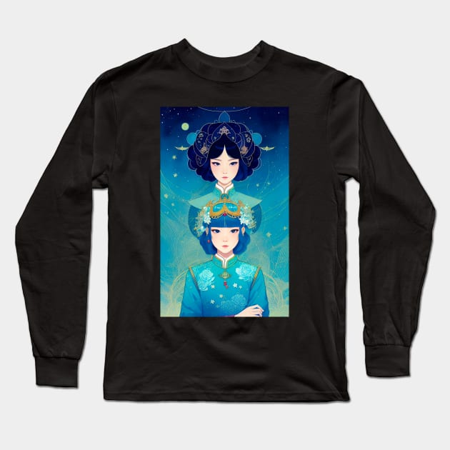 Reincarnated Asian girl Long Sleeve T-Shirt by Aresshya